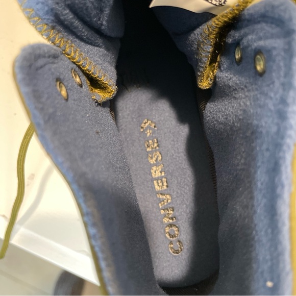 Converse Women's Moss Green High-Top Sneakers, Size 10 - Picture 6 of 6